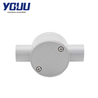 Boîtier de jonction électrique rond en PVC YOUU, étanche, à 2 voies, JB2-20, pour électronique et instruments