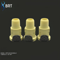 Acoplador de manguera de montaje en panel POM, conector macho-hembra de cierre rápido, accesorios de tubería CPC para dispositivos médicos