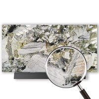 Mármore natural, gelo jade mármore verde, mármore de luxo beleza branca, gelo verde mármore grande slab melhor preço