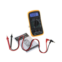 XL830L multimeter genggam digital, lampu belakang LCD portabel deteksi tegangan AC /DC