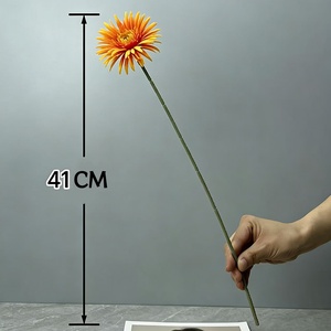 YOPIN-7960 Flores de Crisantemo de Seda Artificiales Hechas a Mano, Estilo Natural, Gerbera para Accesorios de Fotografía de Bodas - Product Image 5