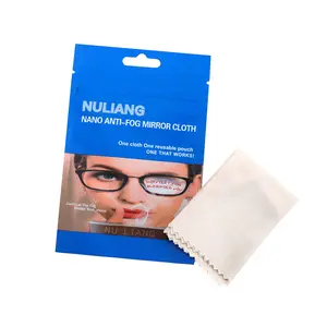 Panno per occhiali bagnati antiappannamento addensare Clear View Lens Computer Mirror cleaning Wipe Cloth Chammy Suede Sport Eyewear accessori