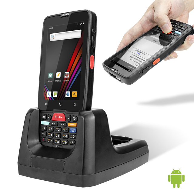 NETUM Handheld Rugged M71 PDA Android 9.0 Mobile Phone Pda Barcode Scanner
