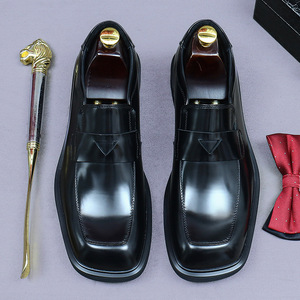 Chaussures Oxford Classiques de Luxe Personnalisées en Cuir Véritable pour Hommes, Modèle JiuZhou C12-17, Semelle en Caoutchouc, Idéales pour Tenues Décontractées, Professionnelles ou Formelles - Product Image 2