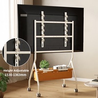 Carrito de TV móvil universal de 32-70 pulgadas, para TV moderna de panel plano, soporte de carrito con ruedas, 1, 2-2 pulgadas