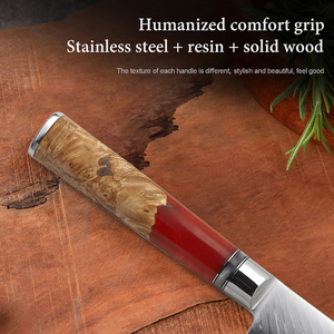 KITCHENCARE <span class=keywords><strong>Damasco</strong></span> Acero <span class=keywords><strong>Cuchillos</strong></span> <span class=keywords><strong>japoneses</strong></span> Cuchillo de cocina <span class=keywords><strong>Cuchillos</strong></span> <span class=keywords><strong>Damasco</strong></span> 5 pulgadas Santoku <span class=keywords><strong>Damasco</strong></span> Cuchillo - Product Image 2