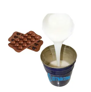 15 Shore A Food Grade RTV2 Liquid Silicone For Cake Mold Chocolate Mold Designing