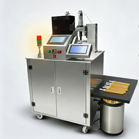 Machine de remplissage entièrement automatique pour liquides (miel, sauces), avec découpe de pailles et emballage, et remplissage quantitatif automatique