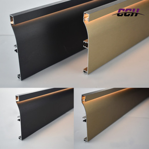 Nhôm LED Ốp Chân tường Board - Dimmable <span class=keywords><strong>RGB</strong></span> chiếu sáng, cảm ứng bảng điều khiển cho nhà hiện đại/văn phòng trang trí - Product Image 5