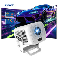 Projecteur intelligent Topleo 1080p Allwinner H726 Android, meilleur mini projecteur vidéo domestique LCD LED 4K