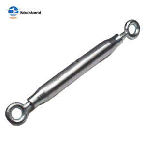 Tendeur tubulaire DIN1478 œil-œil en acier sans soudure haute résistance, extrémités de tuyau contractées, galvanisé à chaud (HDG) ou zingué (EG), pour rigging robuste - Product Image 2