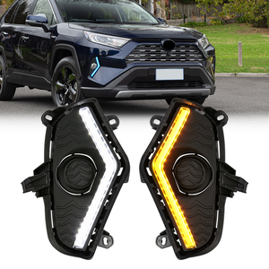 Feux de jour DRL en gros, feux de circulation diurne de haute qualité, clignotants et feux de nuit pour <span class=keywords><strong>accessoires</strong></span> Toyota <span class=keywords><strong>RAV4</strong></span> 2019 2020 <span class=keywords><strong>2021</strong></span> 2022 - Product Image 1