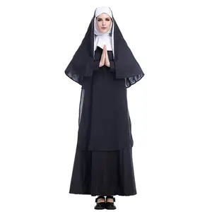 Halloween Cosplay Party Dress Black Robe Volwassen Non Kostuums Voor Vrouwen