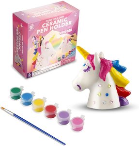Ensemble de <span class=keywords><strong>peinture</strong></span> pour enfants, porte-stylo en <span class=keywords><strong>céramique</strong></span> de licorne, artisanat créatif, outil de bricolage, offre spéciale, - Product Image 6