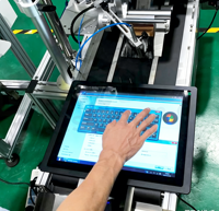 Yingtouch Écran tactile industriel LCD 27 pouces tout-en-un, machine industrielle, HD, format 16:9, interface USB, couleur noire, pour applications intelligentes
