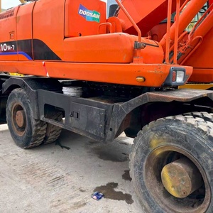 Excavatrice sur pneus d'occasion Doosan DH210W-7, peinture d'origine, bon état et prix bas, excavatrice sur pneus de 21 tonnes, prête à être expédiée - Product Image 2