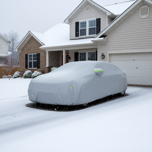 Funda Universal Plateada para Auto, 6 Capas, Resistente a la Nieve, Protección UV, Impermeable, para SUVs de 181-190 Pulgadas - Product Image 2