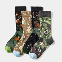 XIANGHUI 10 couleurs personnalisées mode Art coloré emblématique Funky nouveauté Sublimation drôle concepteur chaussettes imprimer Logo personnalisé
