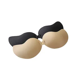 Sticky Girls Invisible Soft Cup Breathable Cleavage Reusable Cloth Silicone Bra Invisible