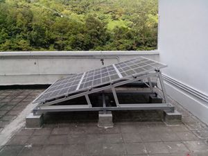 Structure solaire en aluminium, cadre triangulaire réglable, 15 kW, 25 kW, support pour panneaux solaires sur toit <span class=keywords><strong>plat</strong></span>, système d'alimentation domestique - Product Image 5