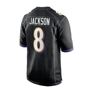 Pronto nave 8 Lamar Jackson 22 Derrick Henry adulto americano ricamato maglia da calcio da uomo corto traspirante traspirante - Product Image 3