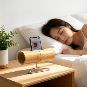 Bamboo Deep View Natural Bamboo Phone <b>Speaker</b> <b>Amplifier</b> Stand Creative Gift Business Gift Customization Cross Border Hot Sale - Product Image 4