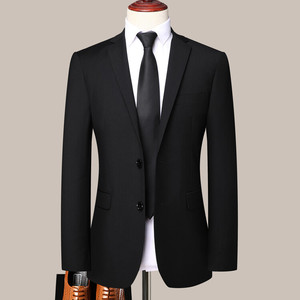 Ensemble de Costume <span class=keywords><strong>Homme</strong></span> Slim Fit à Revers Cranté, Simple, Tendance, Respirant, Anti-Plis, Matelassé, à Deux Boutons, de Haute Qualité - Product Image 2