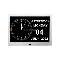 Tablette murale haut grand écran LED 12 13 14 15 pouces démence Alzheimer horloge avec rappels de médicaments alarmes