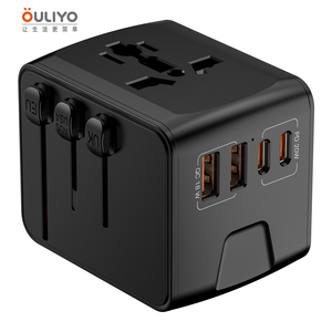 Oulitravel A11-3A1C L phổ USB trên toàn thế giới sạc điện cắm du lịch <span class=keywords><strong>Adapter</strong></span> phổ Power cắm <span class=keywords><strong>Adapter</strong></span> - Product Image 1