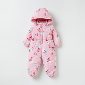 Traje de Esquí Premium Coreano OZKIZ E01 para Niñas, Ropa de Invierno Moderna al por Mayor para Niñas de 2 a 7 Años, Técnicas de Impresión Sintética - Product Image 2