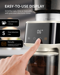 Conical <strong>Burr</strong> Espresso Coffee Grinder 51 Precise Settings Electric Mill with Portafilter <strong>Holder</strong>, 2-12 Cups Adjustable Grinder - Product Image 3