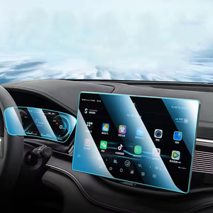 Film de protection d'écran en verre trempé pour navigation automobile, dureté 9H, résistant à la saleté, pour BYD Song Plus 2022/2023, accessoires intérieurs - Product Image 1