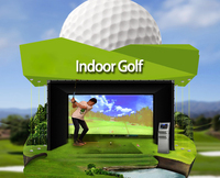 Simulador de Golf de Alta Velocidad y Alta Definición para Práctica en Interiores, Ideal para Grandes Centros de Juego