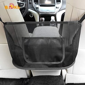 SUNNUO Car Organizer and Storage Back Seat Net Pocket Purse Holder for Car Accessories Women Handbag (Middle)