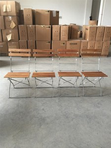 <span class=keywords><strong>Chaise</strong></span> pliante portable <span class=keywords><strong>en</strong></span> métal style bistrot avec lattes <span class=keywords><strong>en</strong></span> <span class=keywords><strong>bois</strong></span> <span class=keywords><strong>d</strong></span>'<span class=keywords><strong>acacia</strong></span> pour jardin, balcon, terrasse, café <span class=keywords><strong>en</strong></span> extérieur - Product Image 3
