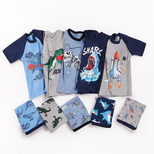 Conjuntos de Pijamas de Verano de Algodón para Niños de 3 a 12 Años, Ropa de Dormir con Estampados Elegantes para Bebés - Product Image 3