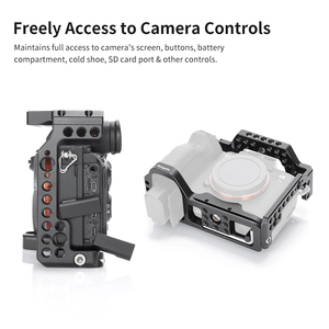 Jaula para Cámara Kingma Negra de Aleación de Aluminio, Protege la Cámara, Accesorios para Vlog para <span class=keywords><strong>Sony</strong></span> A7R4 A74 <span class=keywords><strong>A7S3</strong></span> A7M3 A7R3 - Product Image 4