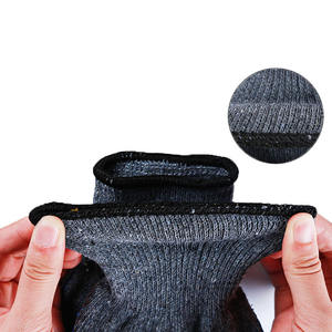 Gants de protection de sécurité en coton enduit de <span class=keywords><strong>latex</strong></span> gris 10G avec logo personnalisé de haute qualité, 300 plis froissés, pour l'exploitation minière - Product Image 3