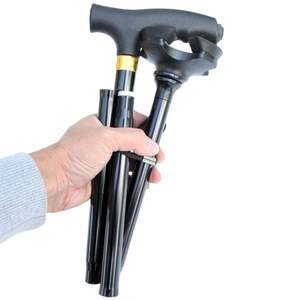 Cost-effective for Aluminum Alloy <b>Folding</b> Elderly Walking Cane with LED Light Lightweight Design for Outdoor & Homecare Use - Product Image 1
