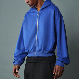 Bán Buôn Người Đàn Ông Củ<span class=keywords><strong>a</strong></span> Thời Trang Tùy Chỉnh In Kỹ Thuật Số Áo Nỉ Tops Thời Trang Dạo Phố Đầy Đủ Dây Kéo Áo Khoác Rắn Màu Sắc Áo - Product Image 2