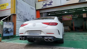 2019-2022 pour Mercedes Benz CLS classe diffuseur de lèvre arrière avec embouts d'échappement nouvelle condition pare-chocs mise à niveau vers CLS63 <span class=keywords><strong>AMG</strong></span> - Product Image 6