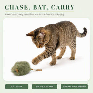 Giocattolo <span class=keywords><strong>per</strong></span> <span class=keywords><strong>Gatti</strong></span> a Forma di Topolino in Peluche con Squeaker Attivabile al Tocco, Gioco Interattivo Anti-Noia <span class=keywords><strong>per</strong></span> <span class=keywords><strong>Gatti</strong></span> - Product Image 2