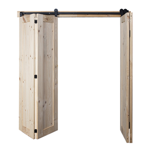 Porte de grange <span class=keywords><strong>en</strong></span> <span class=keywords><strong>bois</strong></span> pliante <span class=keywords><strong>en</strong></span> <span class=keywords><strong>bois</strong></span> massif Double porte de <span class=keywords><strong>hangar</strong></span> pliante intérieur - Product Image 6