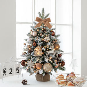 <b>Mini</b> Tabletop Christmas Tree Small Size Holiday <b>Table</b> Decoration Luxury High End Colorful Ball Christmas Tree - Product Image 2