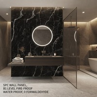Planche SPC UV sur mesure, épaisseur 2, 2,5, 2,8, 3 mm, texture marbre/bois pour usage domestique/commercial/école/hôpital