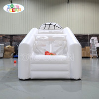 Panier de basket gonflable blanc en PVC pour jeu de tir, écologique, pour extérieur, location commerciale, fêtes et carnavals