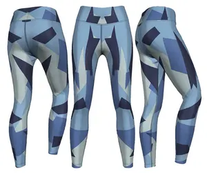 Vansoall — Leggings de Yoga imprimé camouflage pour femmes, Logo personnalisé, pantalon avec impression numérique, gymnastique, Sports de course