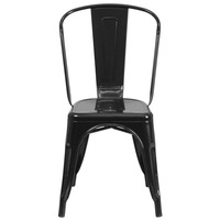 Chaises de jardin empilables de style industriel vintage, en fer et métal, chaises Tolix pour restaurant