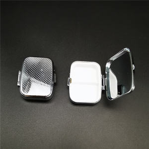 Groothandel Op Maat Goedkope Mini <span class=keywords><strong>2</strong></span>-Vaks Roestvrijstalen Pillendoos Medicijn Opbergdoosje - Product Image 2