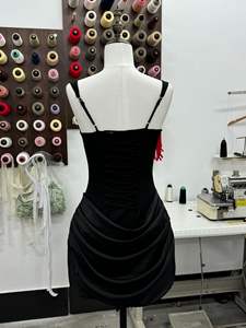 Bettergirl 2025 autunno <span class=keywords><strong>inverno</strong></span> nuovo abito da festa Sexy plissettato <span class=keywords><strong>senza</strong></span> <span class=keywords><strong>maniche</strong></span> stringente - Product Image 6